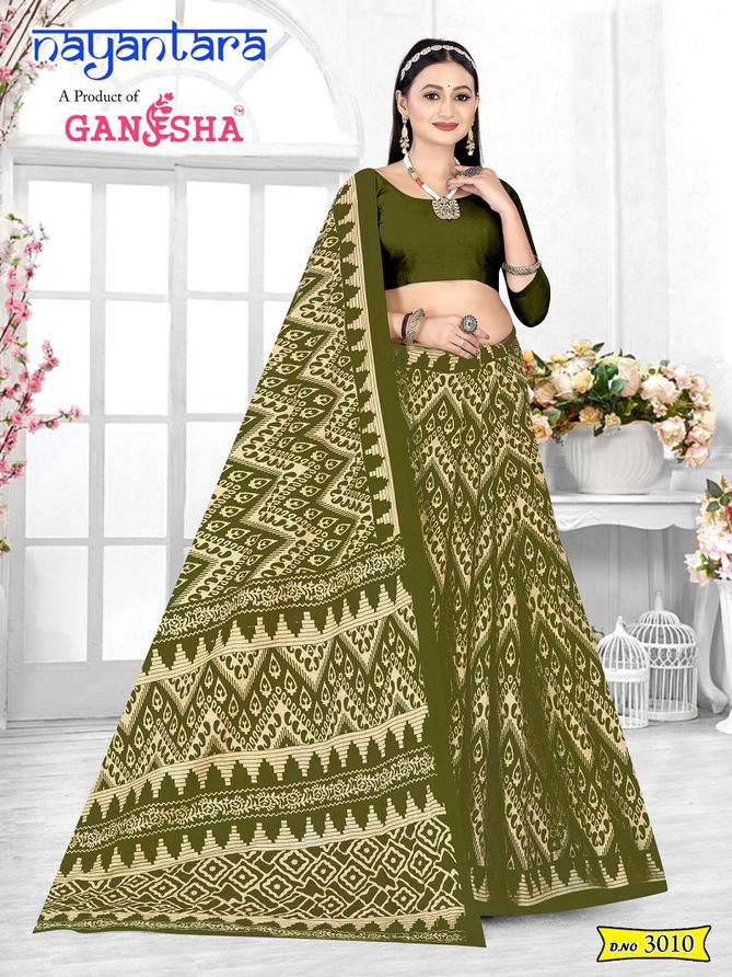 Nayantara Vol 3 By Ganesha Daily Wear Cotton Printed Saree Wholesale Market In Surat